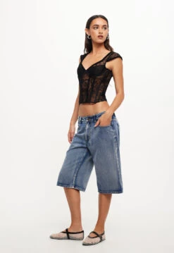 SOME LIKE IT HOT LACE CORSET - ONYX