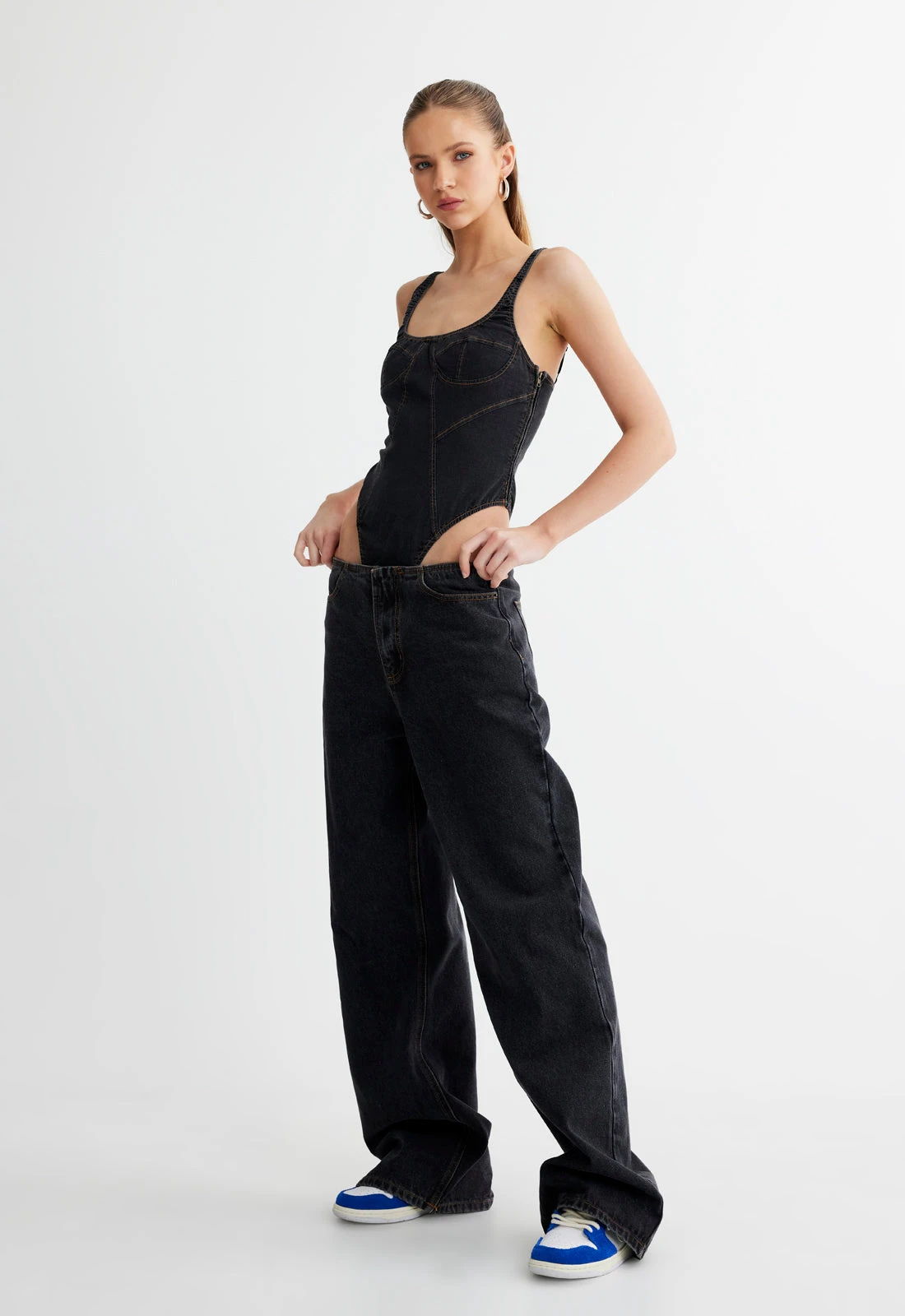 JE TAIME BODYSUIT - CHARCOAL