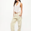 FOUNTAIN TAILORED PANT - BEIGE