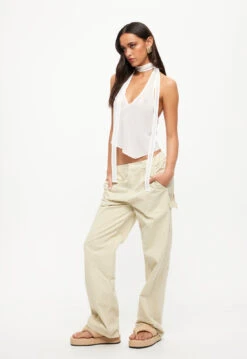 FOUNTAIN TAILORED PANT - BEIGE