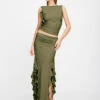 RENDEZVOUS SKIRT - OLIVE