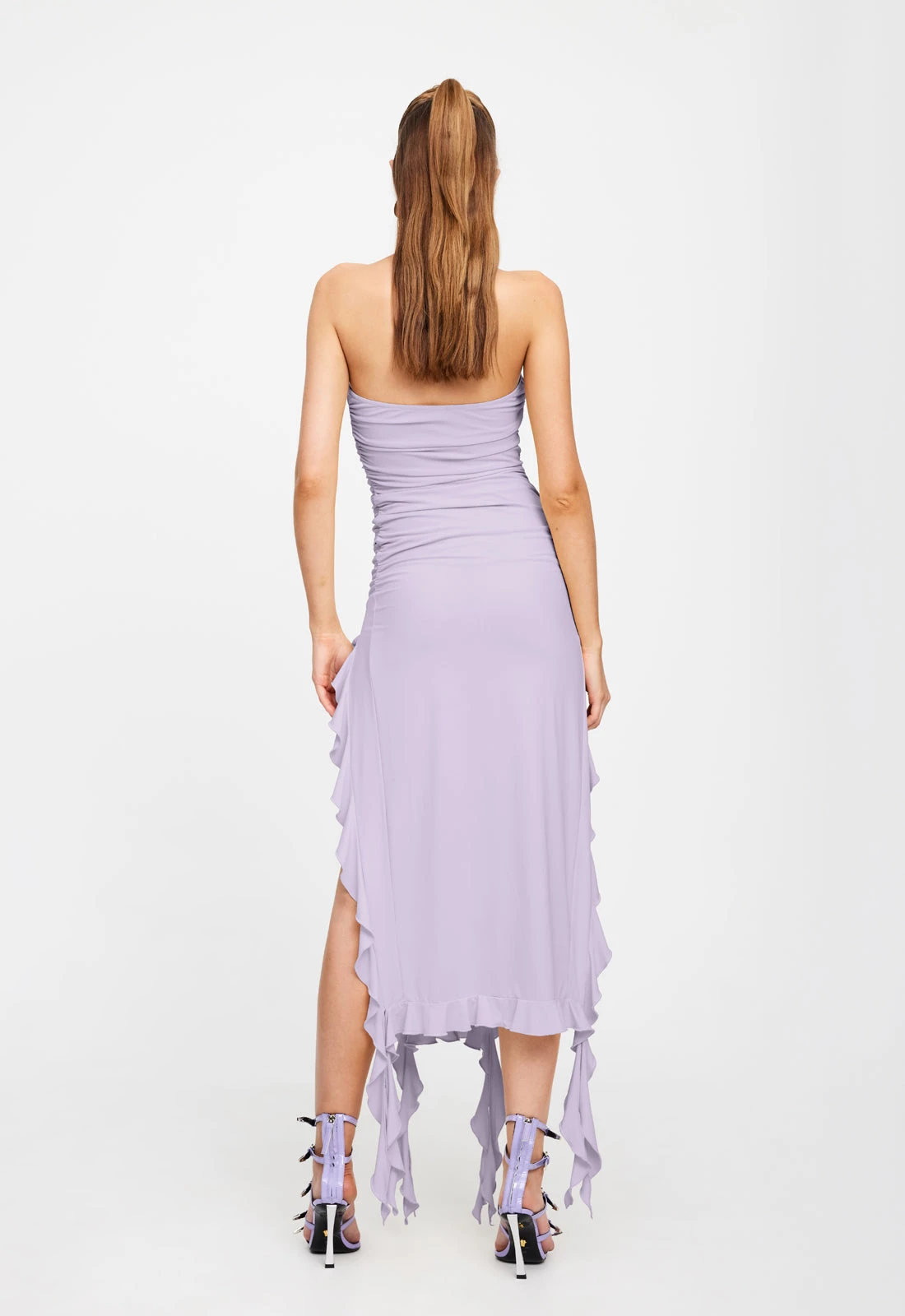 RENDEZVOUS STRAPLESS DRESS - LILAC - Image 4