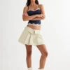 UTILITY MINI SKIRT - BEIGE