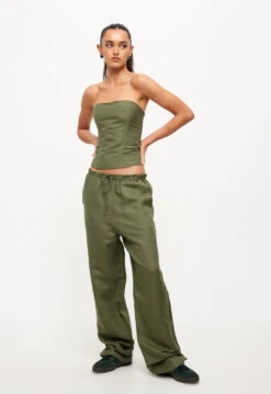 CATALONIA TUBE TOP - KHAKI