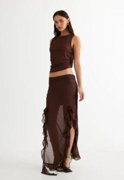 RENDEZVOUS TOP - CHOCOLATE