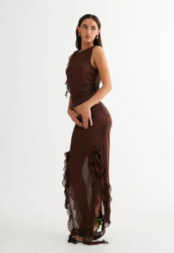 RENDEZVOUS SKIRT - CHOCOLATE