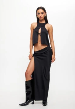 MARIAH MAXI SKIRT - ONYX