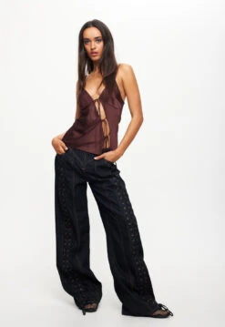 DAYDREAM TIE UP JEANS - DARK DENIM