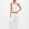ALLURE STRAPLESS TOP - PORCELAIN